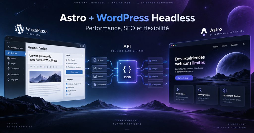 Astro + WordPress Headless : une architecture moderne pour des sites rapides et SEO-friendly